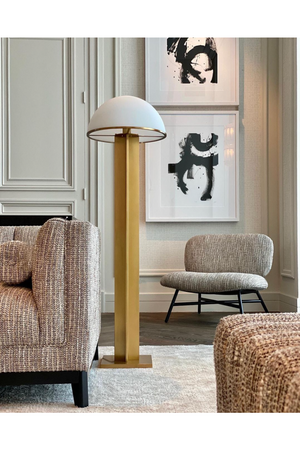 Antique Brass Stemmed Floor Lamp | Eichholtz Berkley | OROA.com
