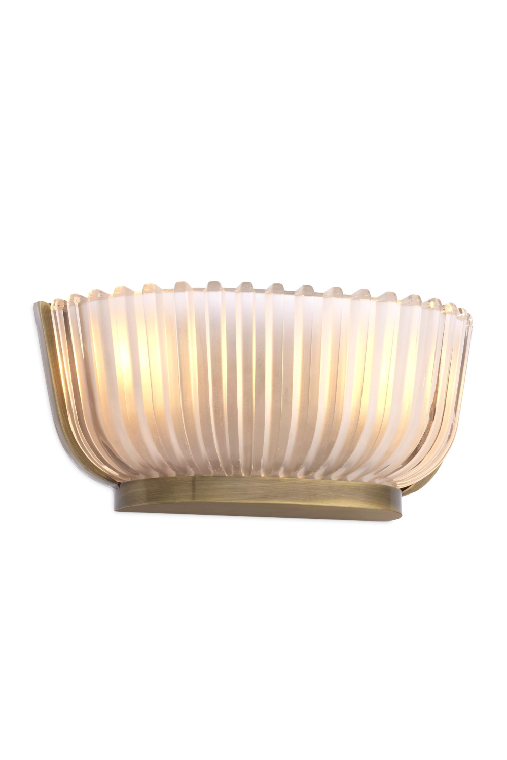 Fluted Frosted Glass Wall Lamp | Eichholtz Artos | OROA