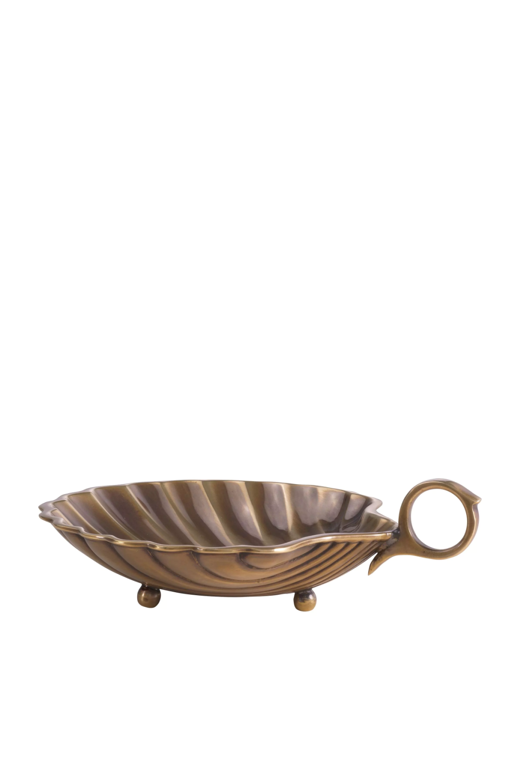 Vintage Brass Decorative Tray | Eichholtz Shell | Oroa.com