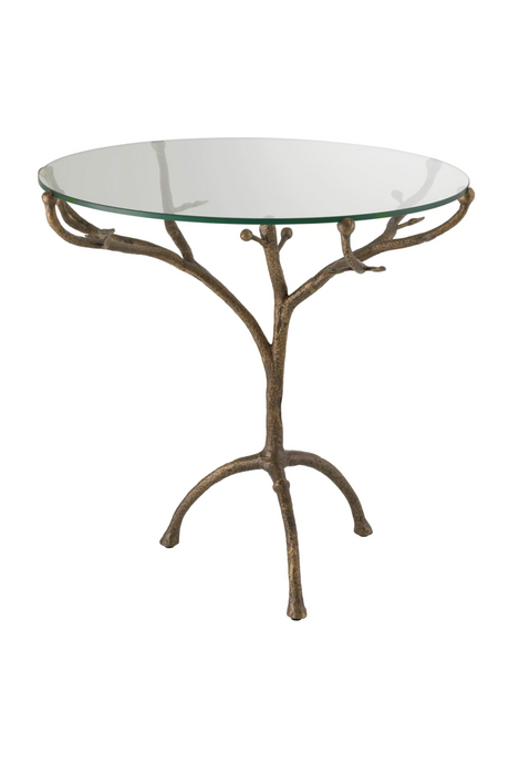 Rustic Tripod Glass Centre Table | Eichholtz Christophe | OROA.com