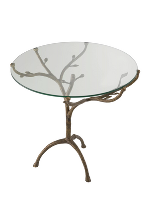 Rustic Tripod Glass Centre Table | Eichholtz Christophe | OROA.com
