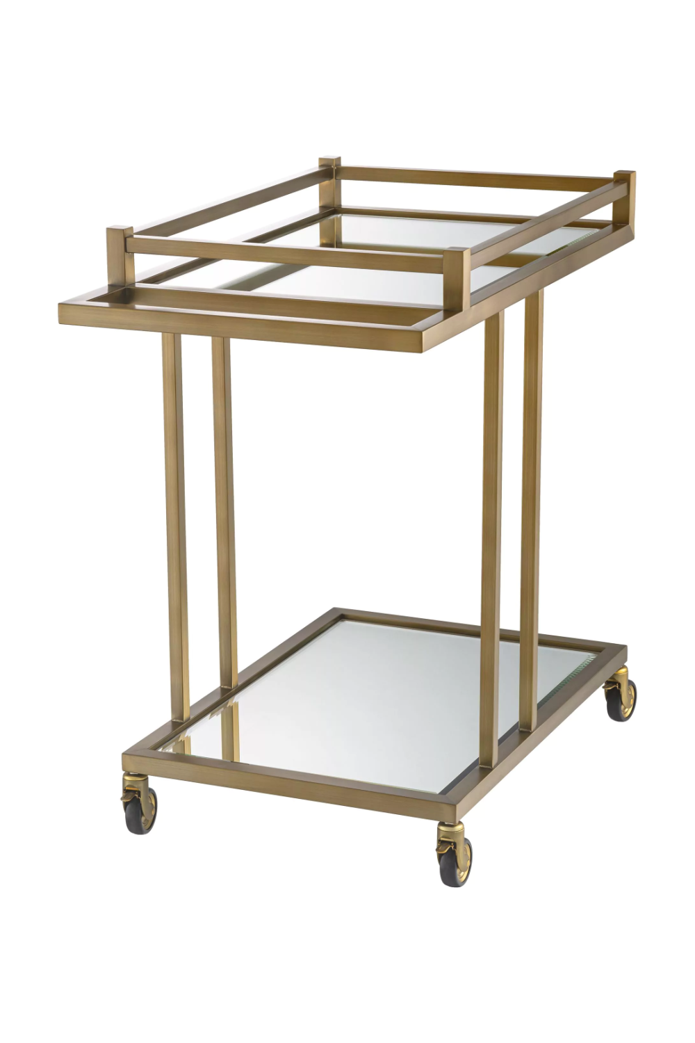 Stainless Steel Framed Glass Trolley | Eichholtz Beverly Hills | OROATRADE.com