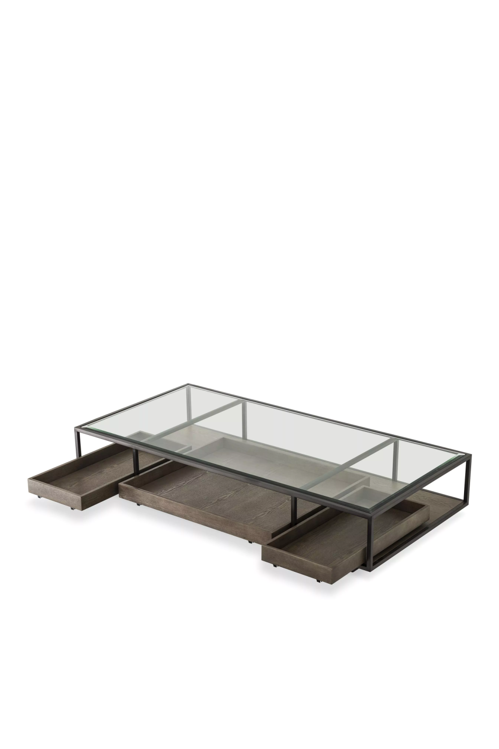 Bronze Framed Glass Coffee Table | Eichholtz Roxton | Oroatrade