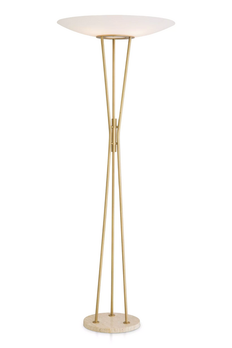 White Glass Floor Lamp | Eichholtz Collina | Oroa.com