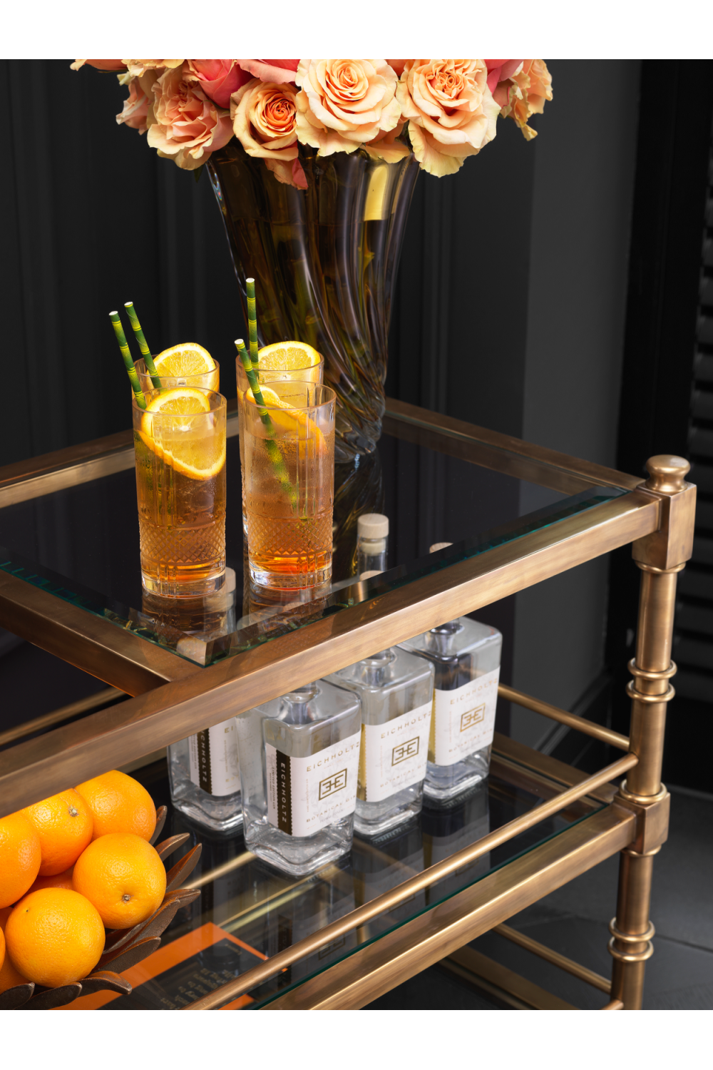 Classic Brass Trolley | Eichholtz Alexia | Oroa.com