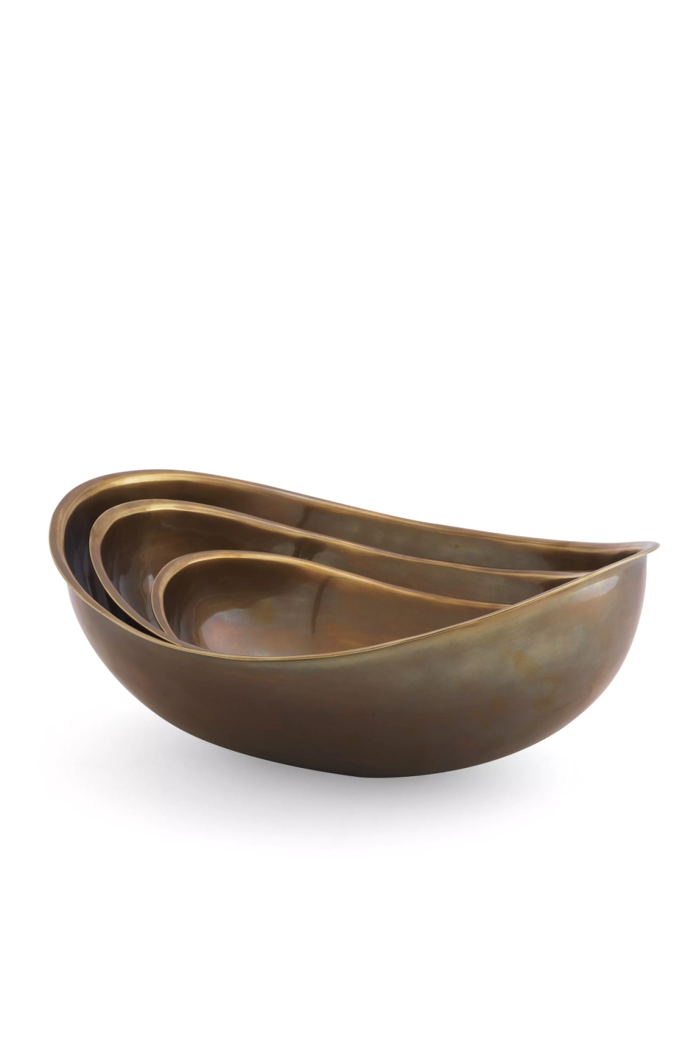 Vintage Brass Bowl Set (3) | Eichholtz Sena | Oroa.com