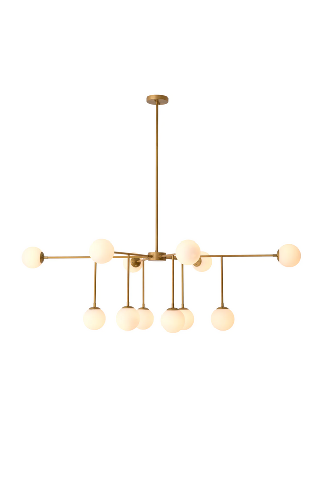 White Glass Orbs Chandelier | Eichholtz Aram | Oroa.com