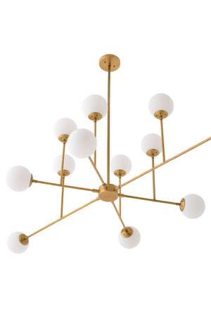 White Glass Orbs Chandelier | Eichholtz Aram | Oroa.com