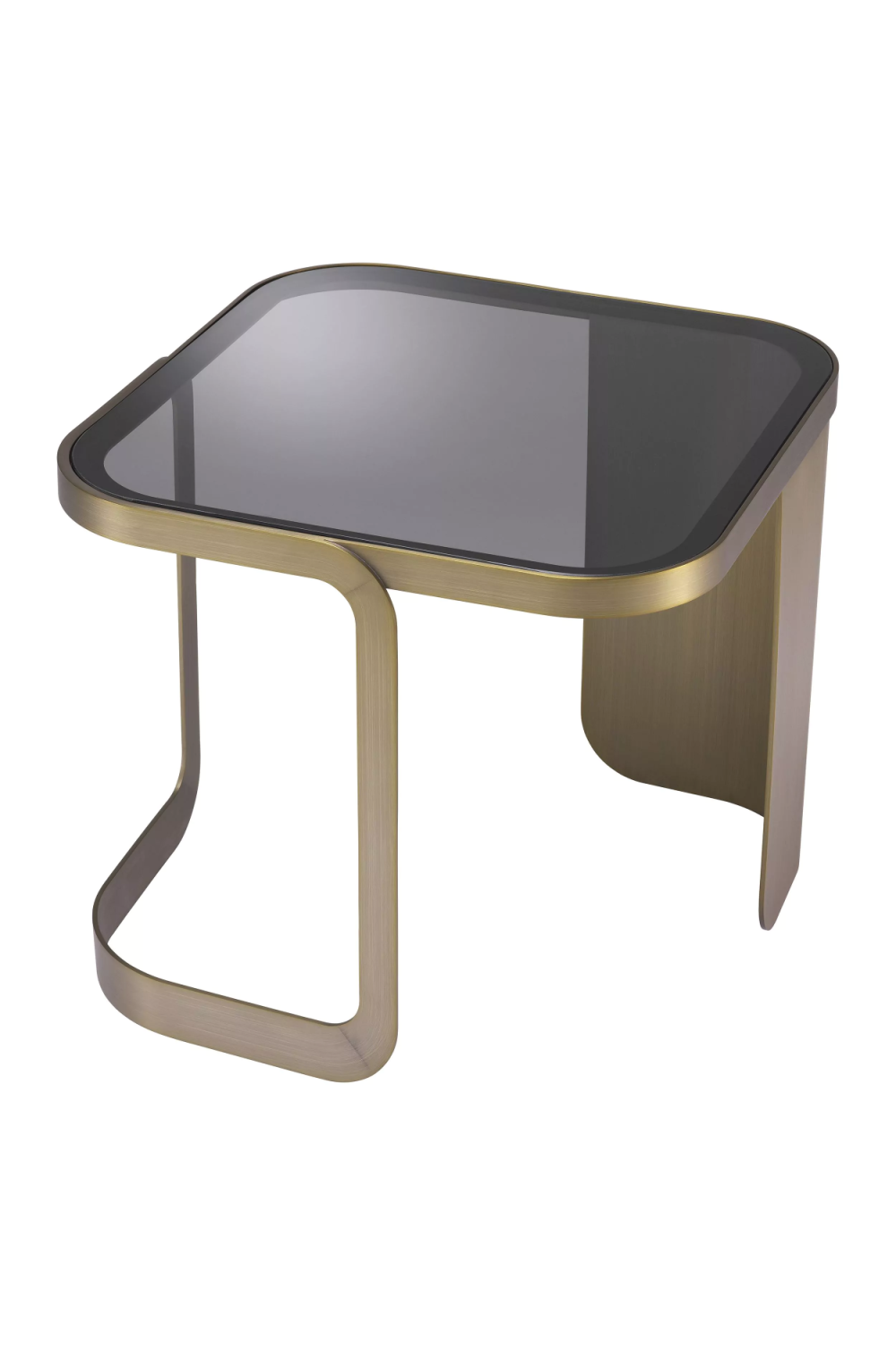 Architectural Brass Framed Side Table | Eichholtz Numa | Oroa.com
