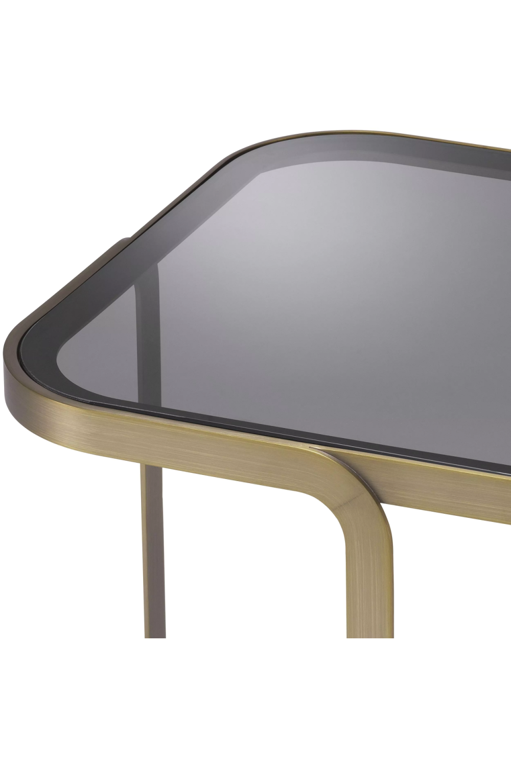 Architectural Brass Framed Side Table | Eichholtz Numa | Oroa.com