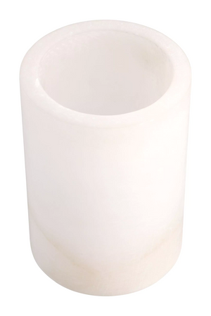 Cylindrical Translucent Alabaster Candle Holder | Eichholtz Mercer | OROA.com