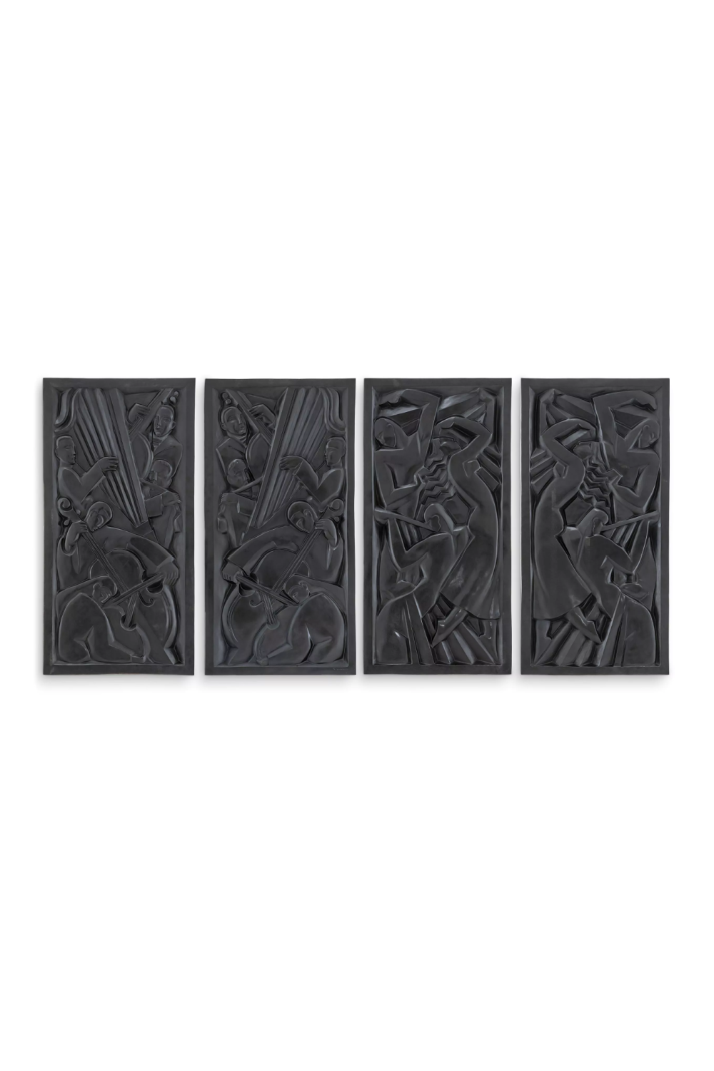 Carved Bronze Wall Objects (4) | Eichholtz Tempo | Oroa.com