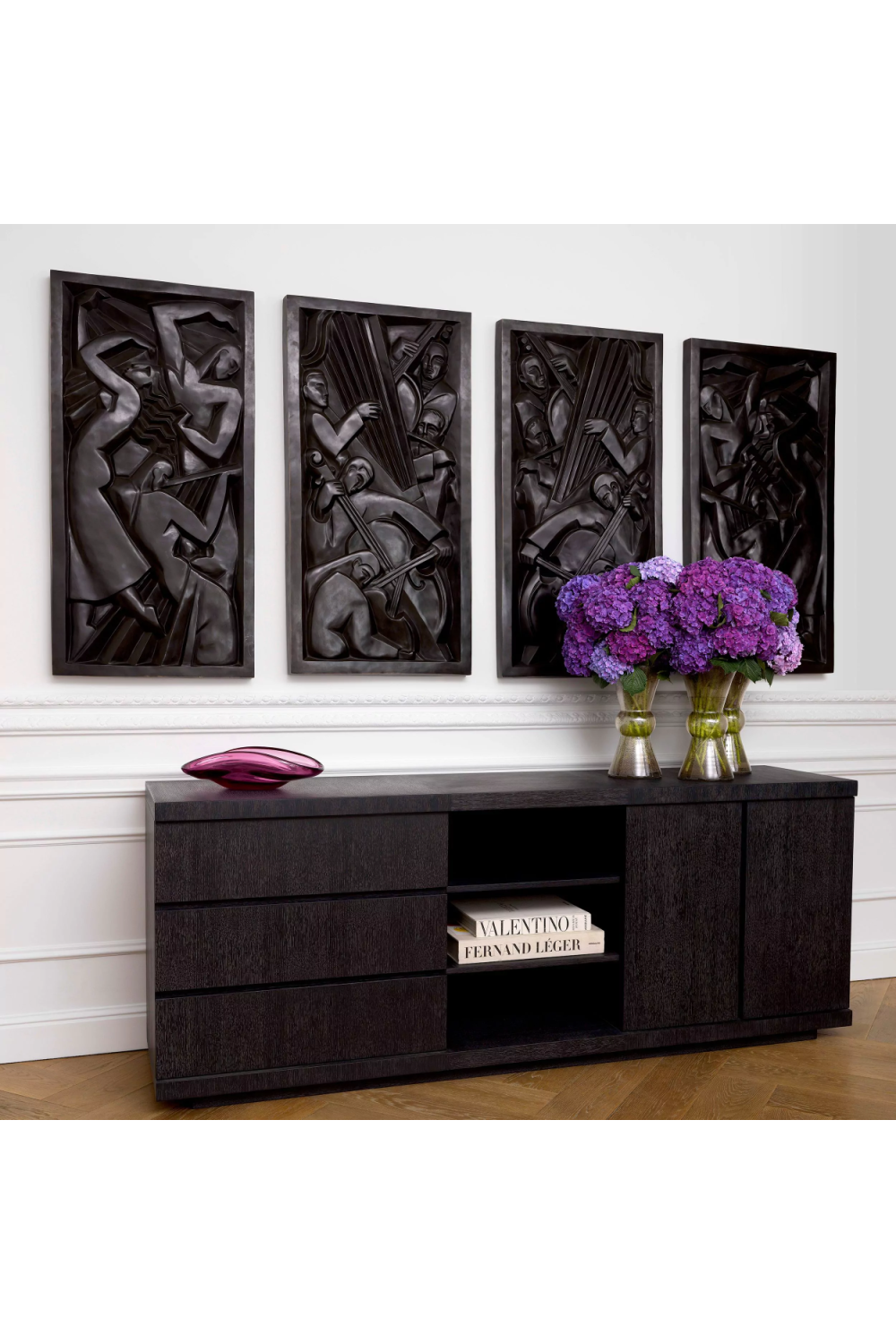 Carved Bronze Wall Objects (4) | Eichholtz Senza Tempo |Oroa.com