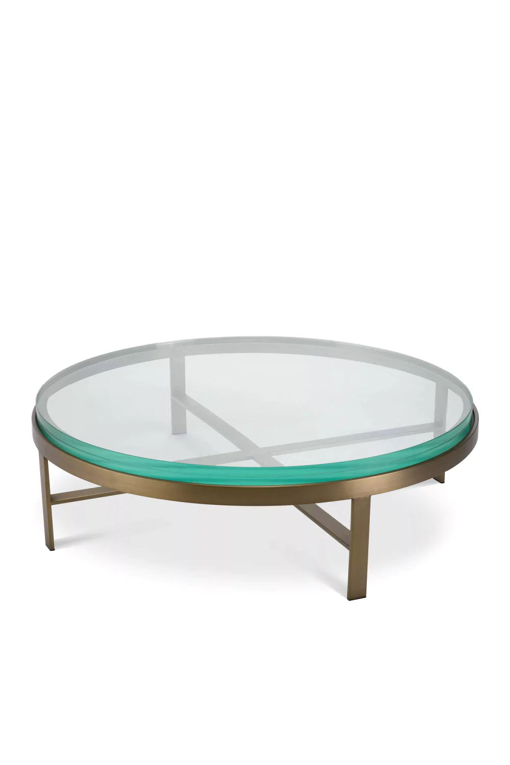 Round Clear Glass Coffee Table | Eichholtz Hoxton | Oroa.com