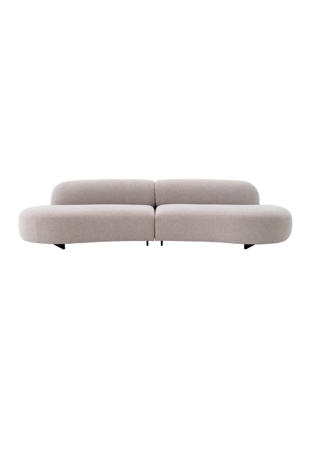 Light Gray Curved Outdoor Sofa | Eichholtz Björn | Oroa.com