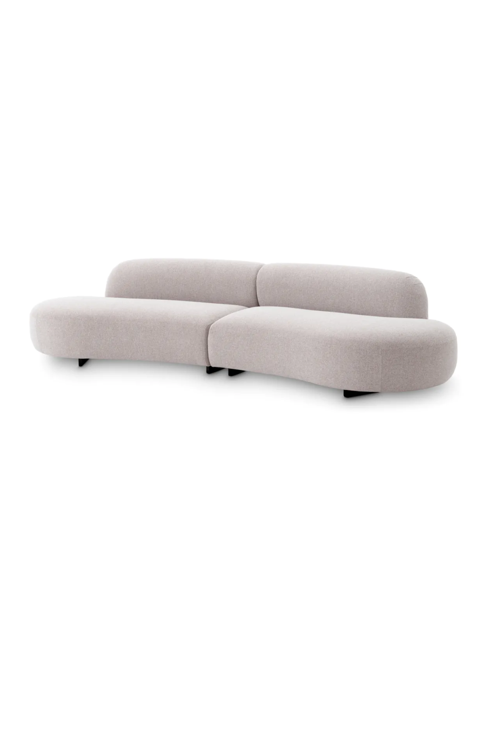 Light Gray Curved Outdoor Sofa | Eichholtz Björn | Oroa.com