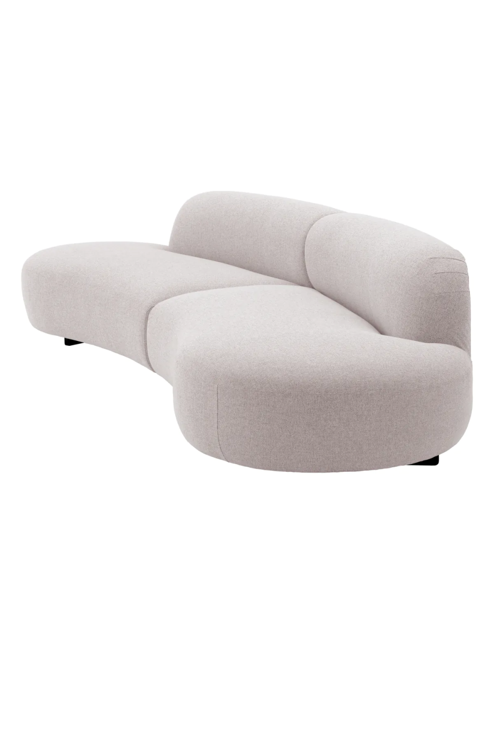 Light Gray Curved Outdoor Sofa | Eichholtz Björn | Oroa.com