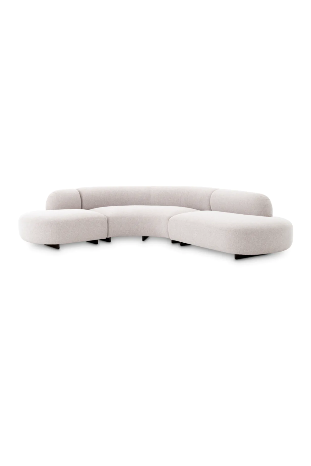 Light Gray Curved Outdoor Sofa | Eichholtz Björn | Oroa.com