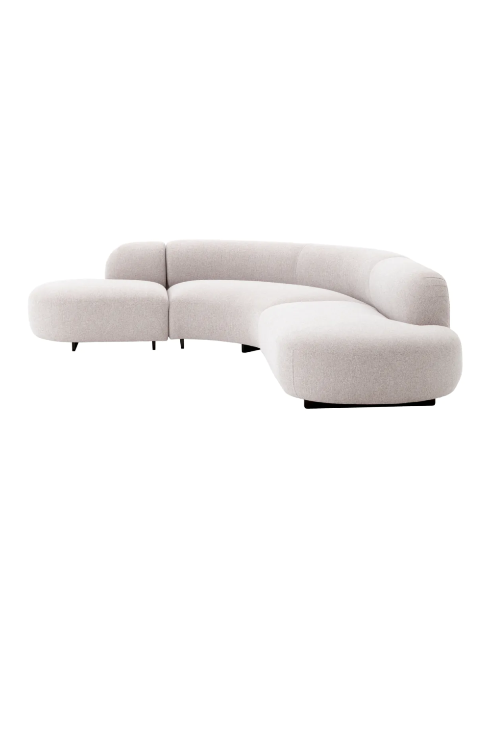 Light Gray Curved Outdoor Sofa | Eichholtz Björn | Oroa.com