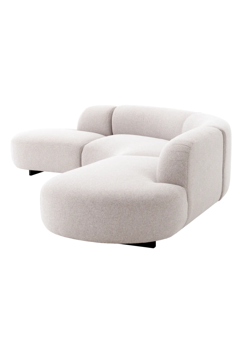 Light Gray Curved Outdoor Sofa | Eichholtz Björn | Oroa.com