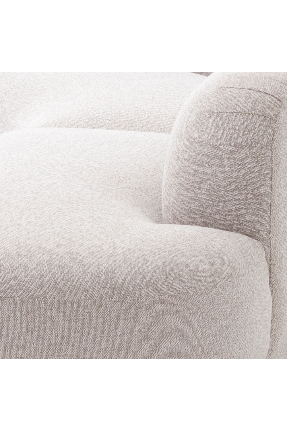 Light Gray Curved Outdoor Sofa | Eichholtz Björn | Oroa.com