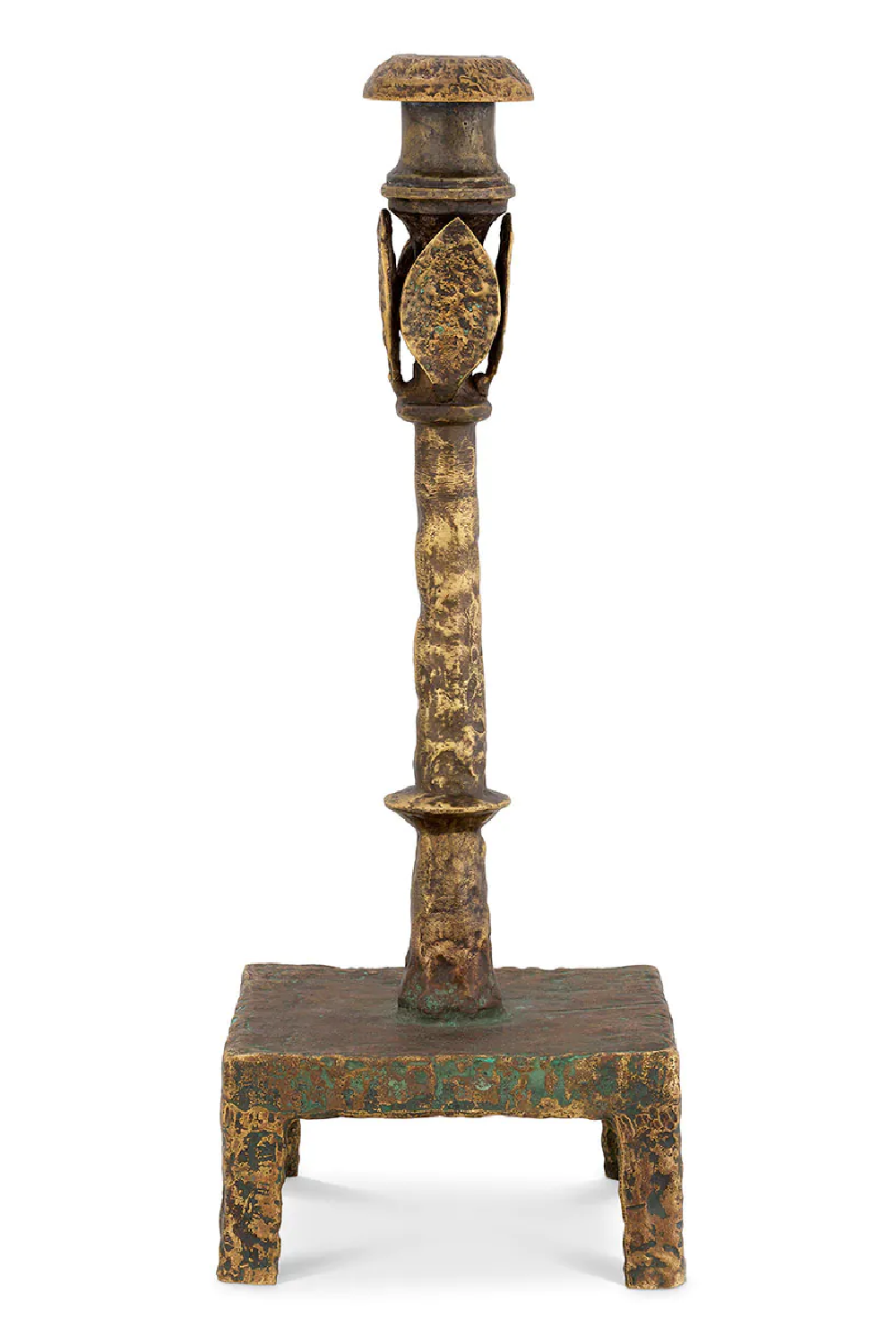Antique Brass Candle Holder S | Eichholtz Santoro | Oroa.com
