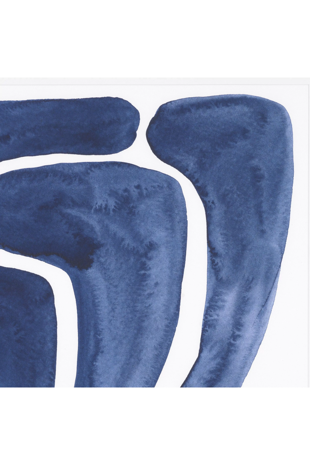 White Framed Art Print Set (2) | Eichholtz Blue Stylized Leaf | OROA