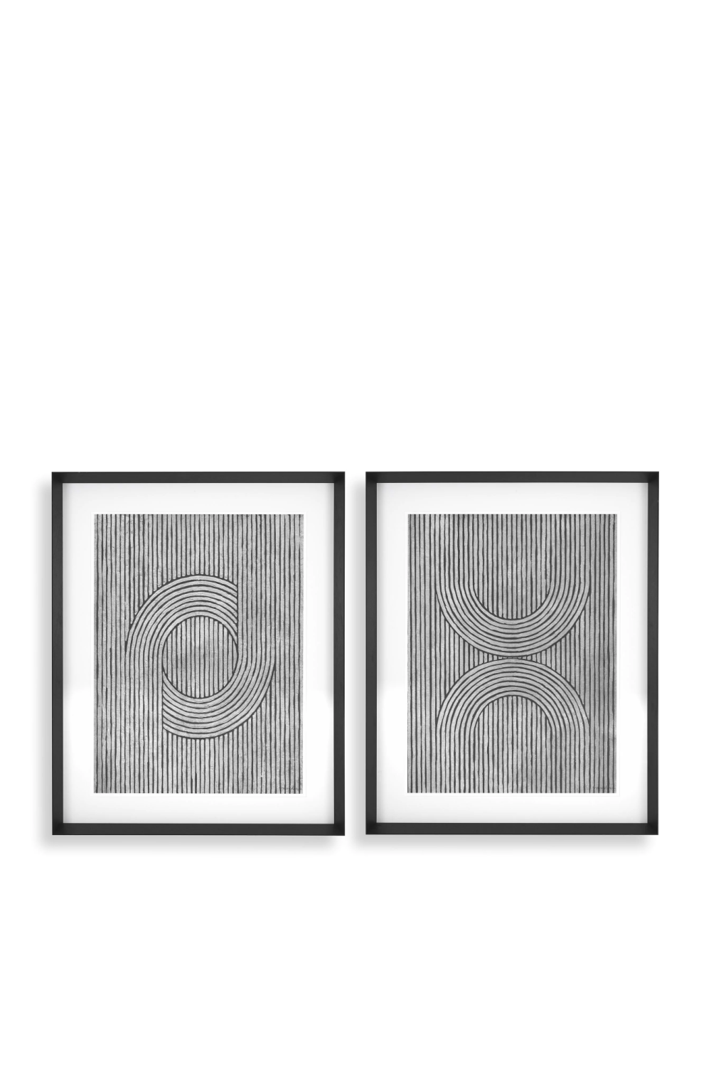 Monochrome Lines Art Prints (2) | Eichholtz Cedar Grooves | OROA.com