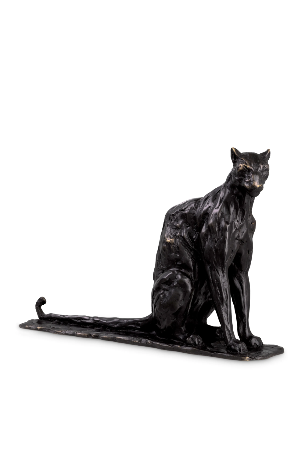 Bronze Decorative Sculpture | Eichholtz Sitting Panther | Oroa.com