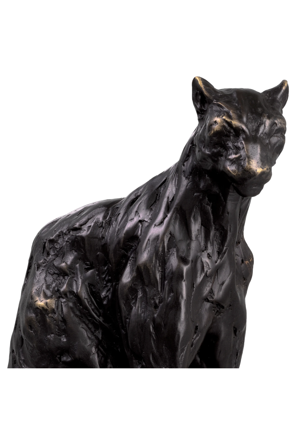 Bronze Decorative Sculpture | Eichholtz Sitting Panther | Oroa.com