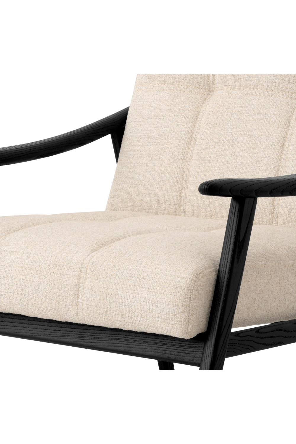 Black Frame Cushioned Lounge Chair | Eichholtz Mortensen | Oroa.com