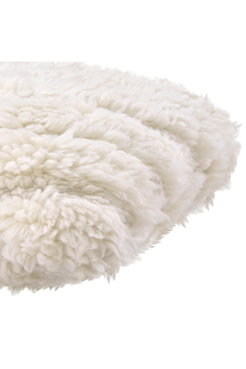 White Wool Cushion L | Eichholtz Andres | Oroa.com
