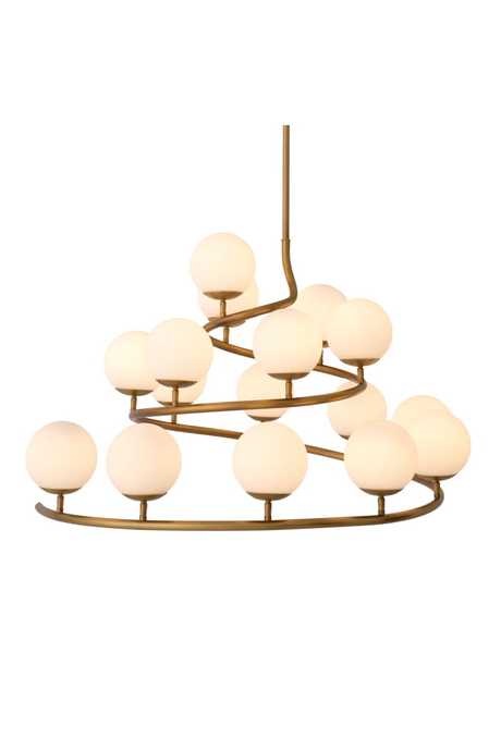 White Glass Orbs Chandelier | Eichholtz Brissac | Oroa.com