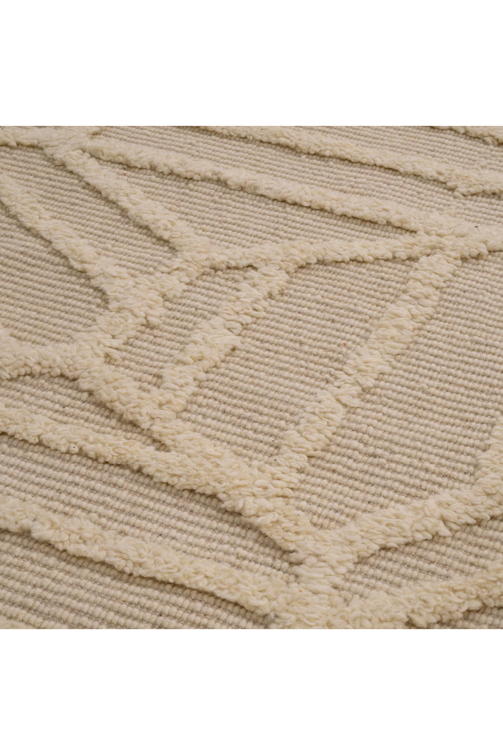 Cream Handwoven Wool Carpet | Eichholtz San Juan | Oroa.com