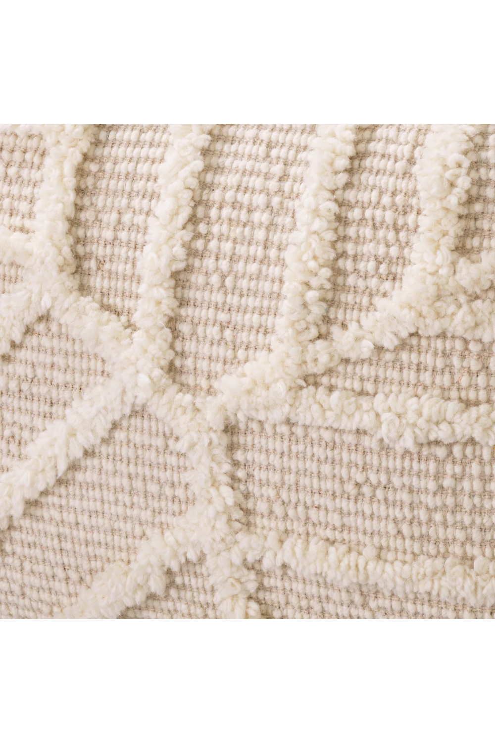 White Wool Modern Stool | Eichholtz San Juan | Oroa.com