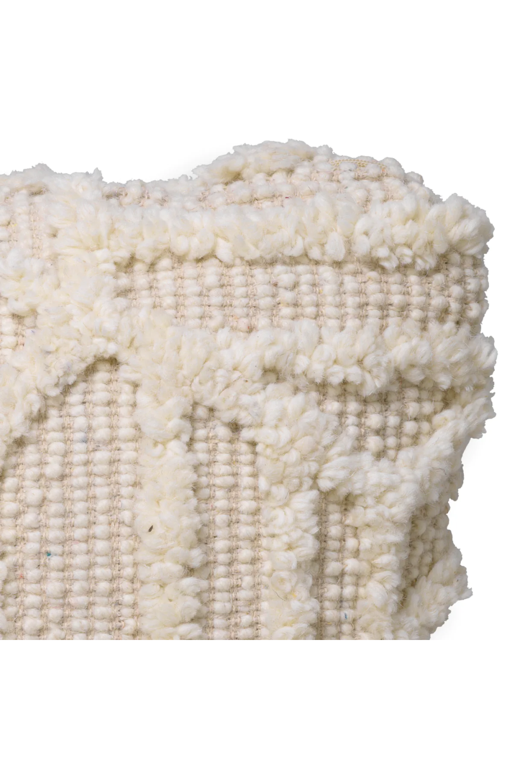 Embossed White Wool Cushion | Eichholtz San Juan | Oroa.com