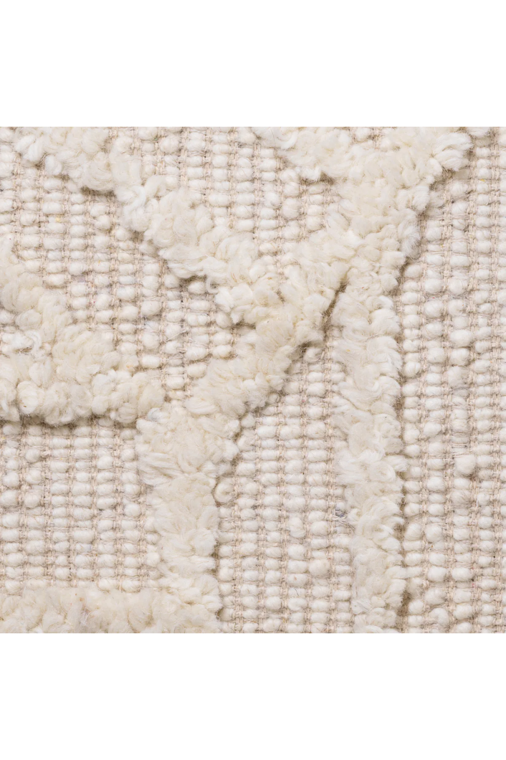 Embossed White Wool Cushion | Eichholtz San Juan | Oroa.com