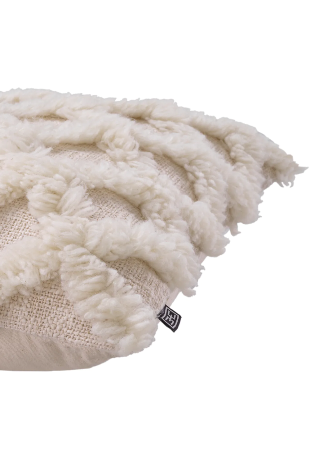 Contemporary White Wool Cushion | Eichholtz Arsenio | Oroa.com