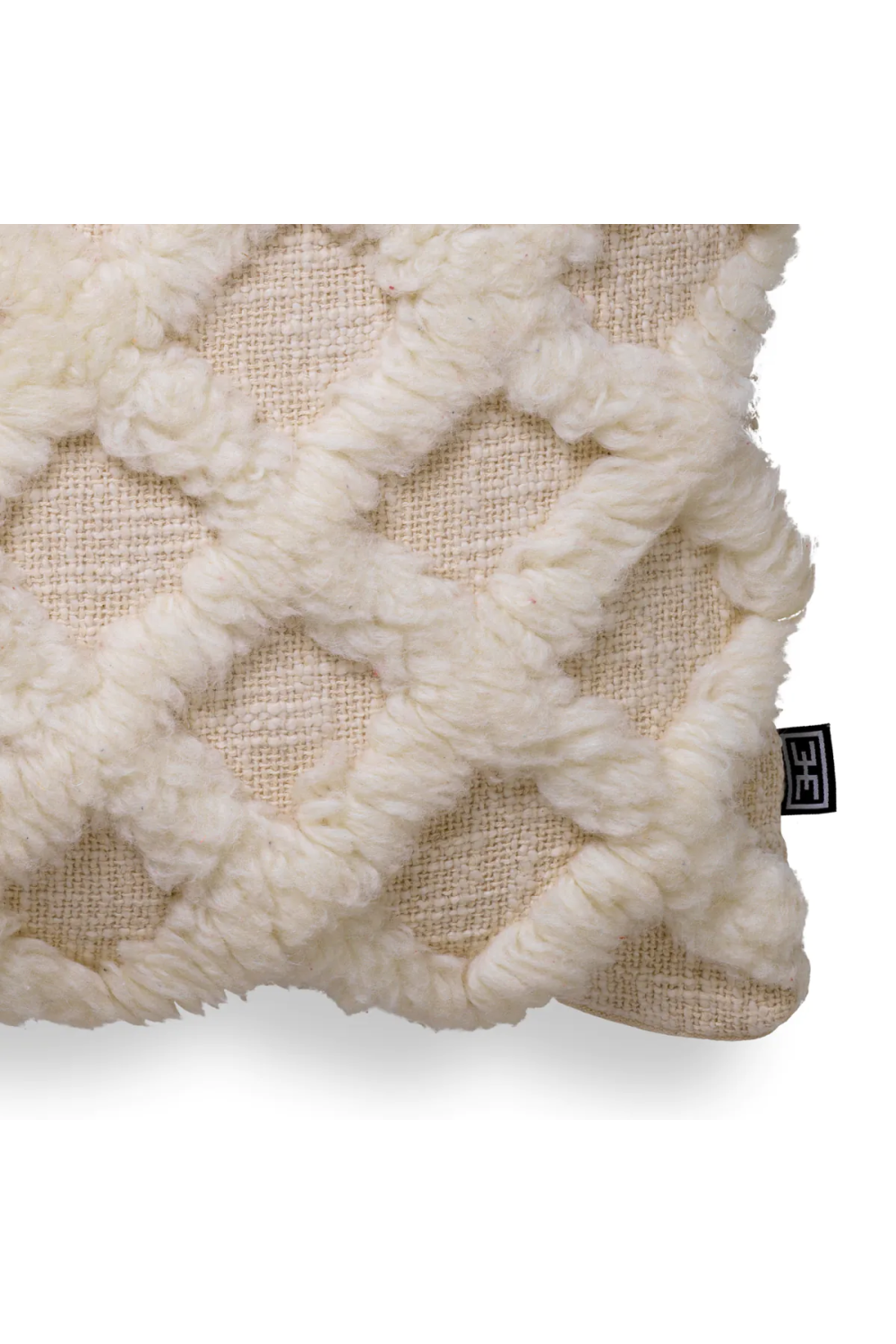 Contemporary White Wool Cushion | Eichholtz Arsenio | Oroa.com