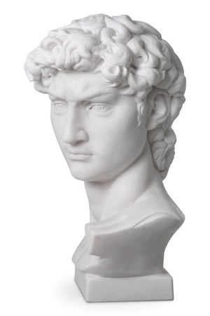 White Marble Head Sculpture | Eichholtz David | Oroa.com