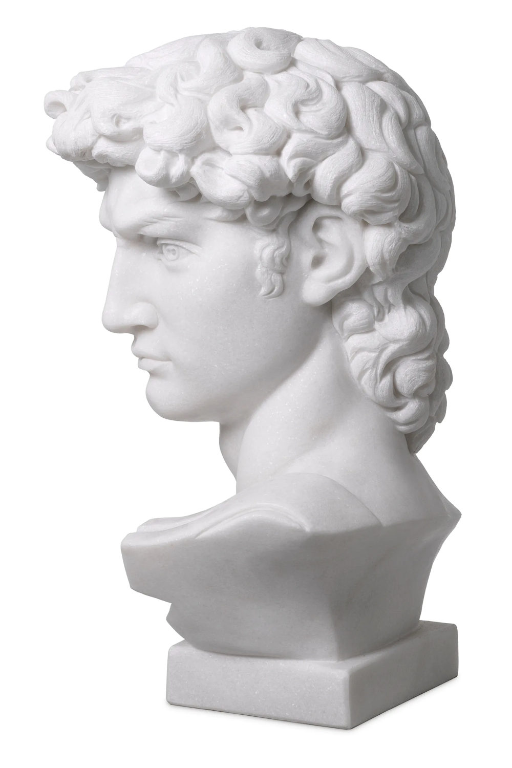 White Marble Head Sculpture | Eichholtz David | Oroa.com