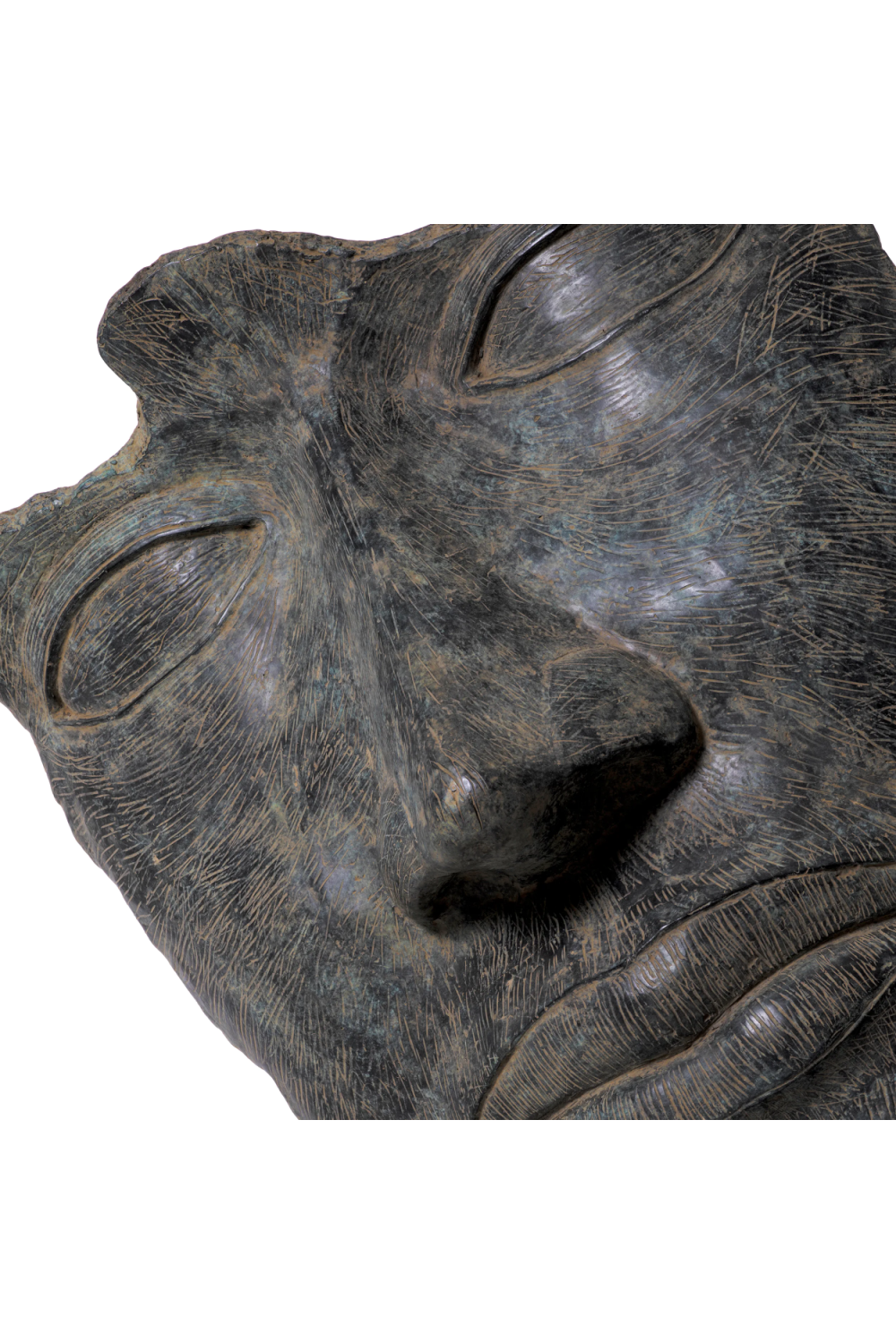 Antique Bronze Face Sculpture | Eichholtz Heros | Oroa.com