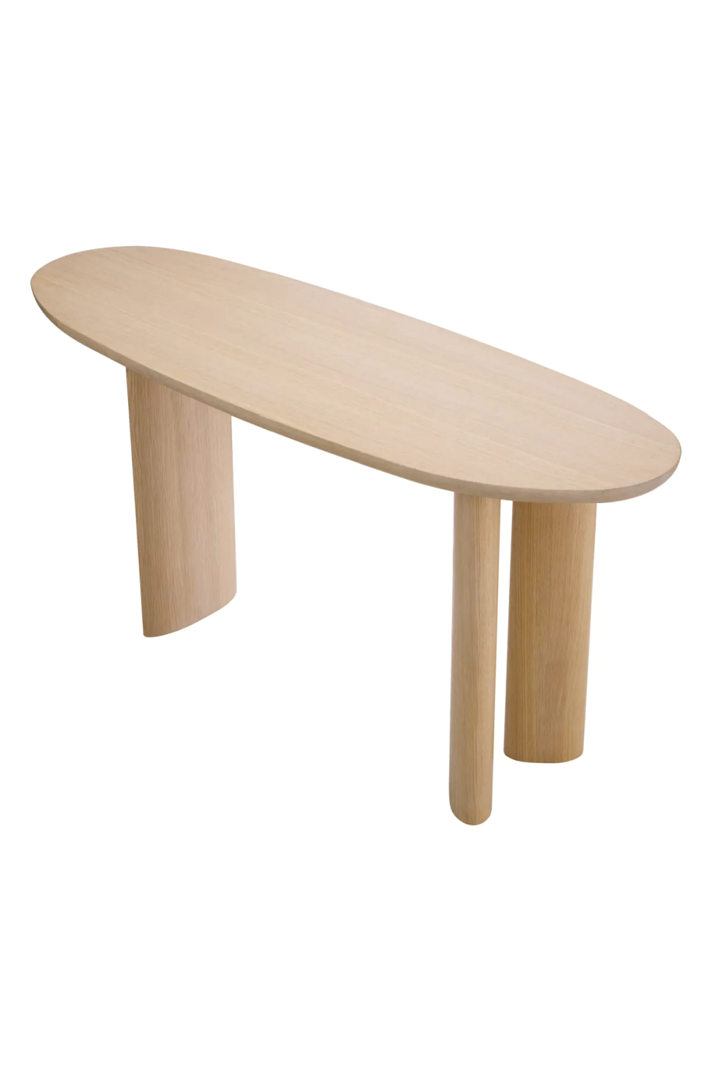 Scandi Oak Oval Console Table | Eichholtz Lindner | Oroa.com