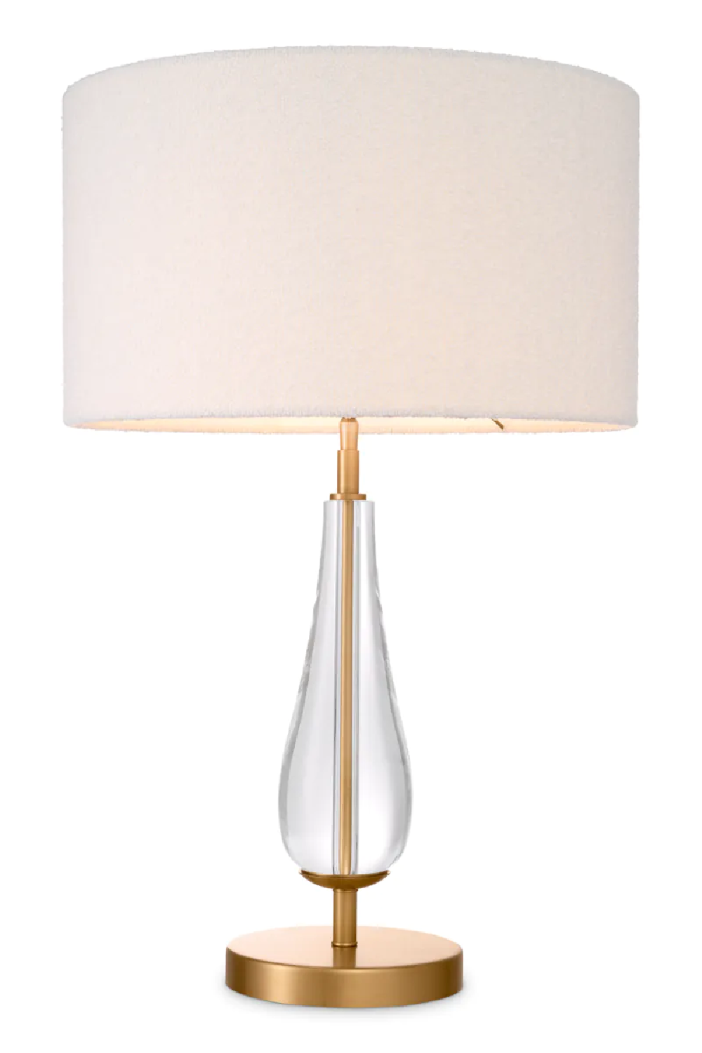 White Bouclé Shade Table Lamp | Eichholtz Stilla | Oroa.com