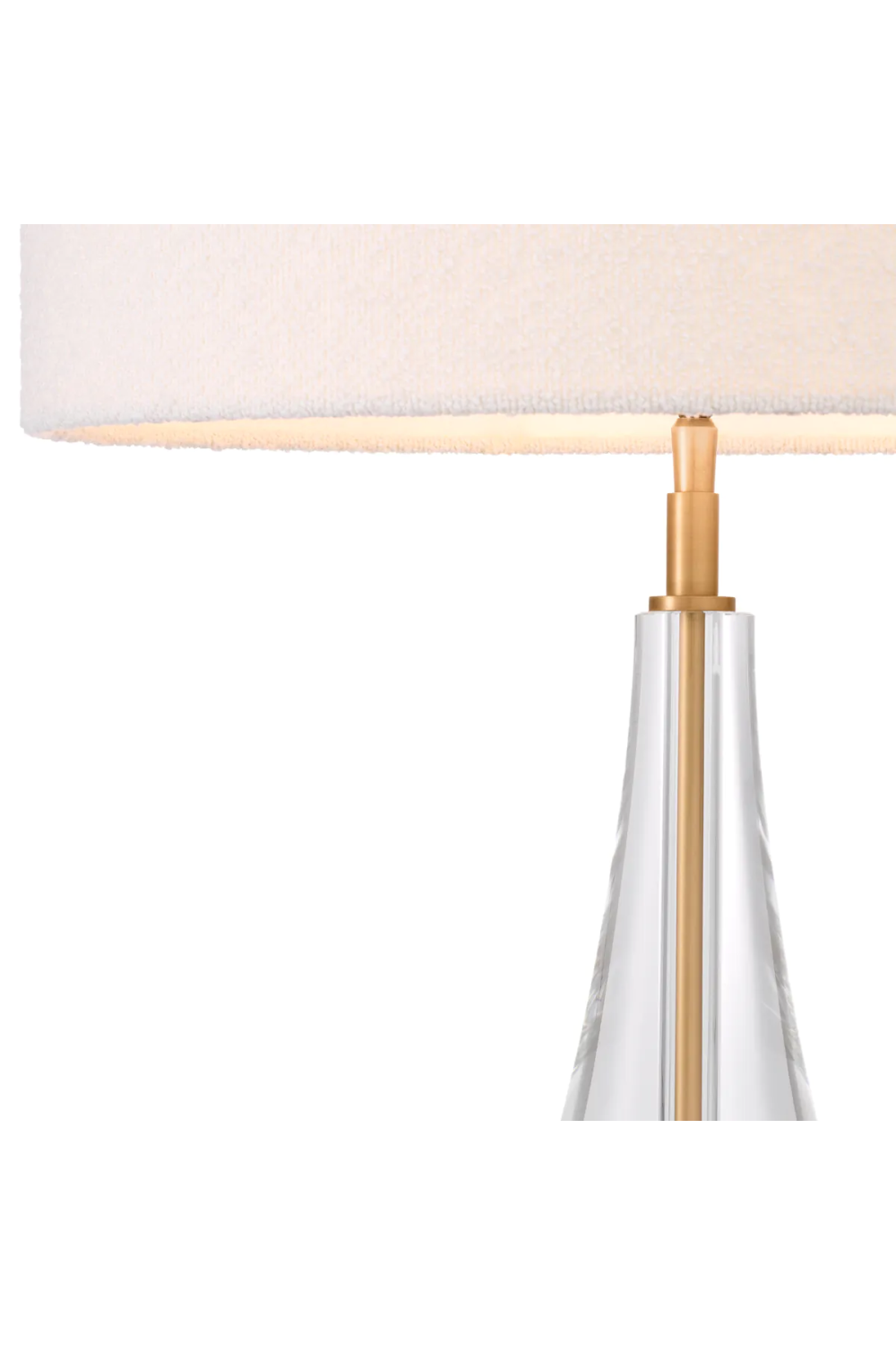 White Bouclé Shade Table Lamp | Eichholtz Stilla | Oroa.com
