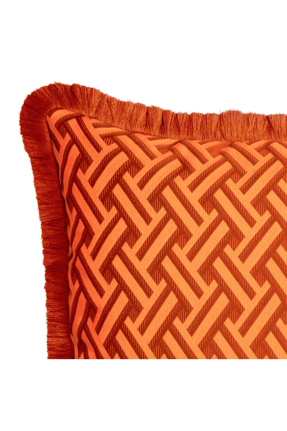 Orange Fringed Cushion | Eichholtz Doris | Oroa.com