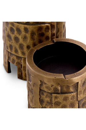 Vintage Brass Candle Holder Set (3) | Eichholtz Laurentios | Oroa.com