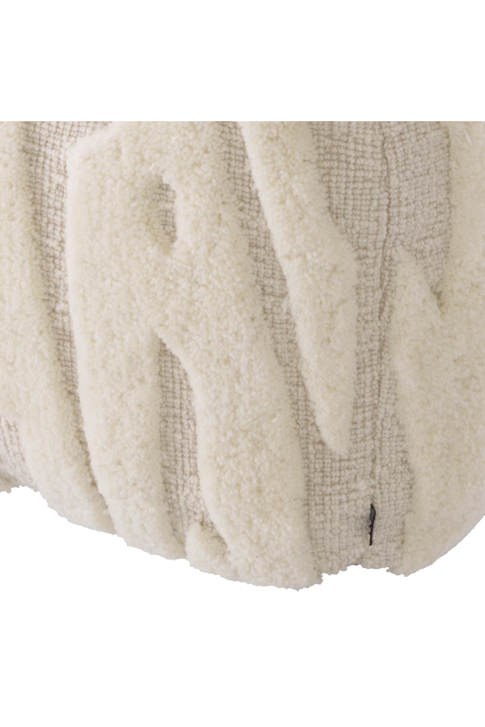 White Hand-Woven Wool Stool | Eichholtz Zenon | Oroa.com