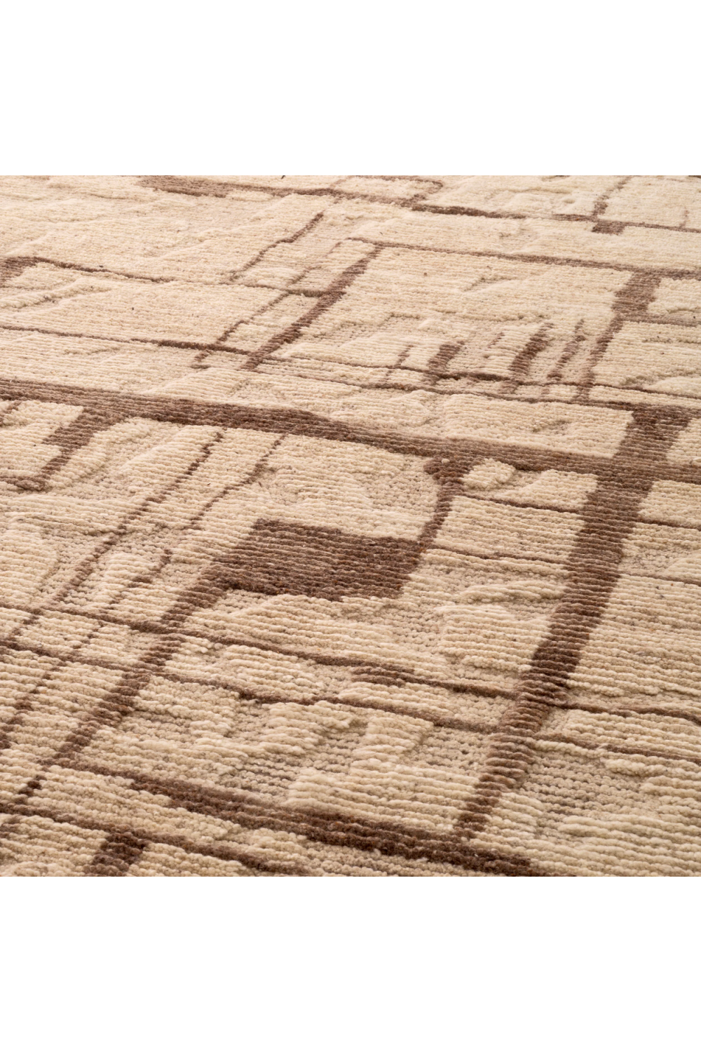 Hand-Knotted Brown Wool Carpet | Eichholtz Limitless | Oroa.com