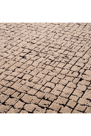 Black Patterned Wool Carpet | Eichholtz Nirvana | Oroa.com